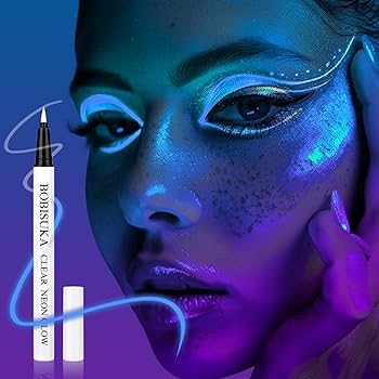 Amazon.com : BOBISUKA Clear UV Neon Glow Eyeliner Pen, Invisible