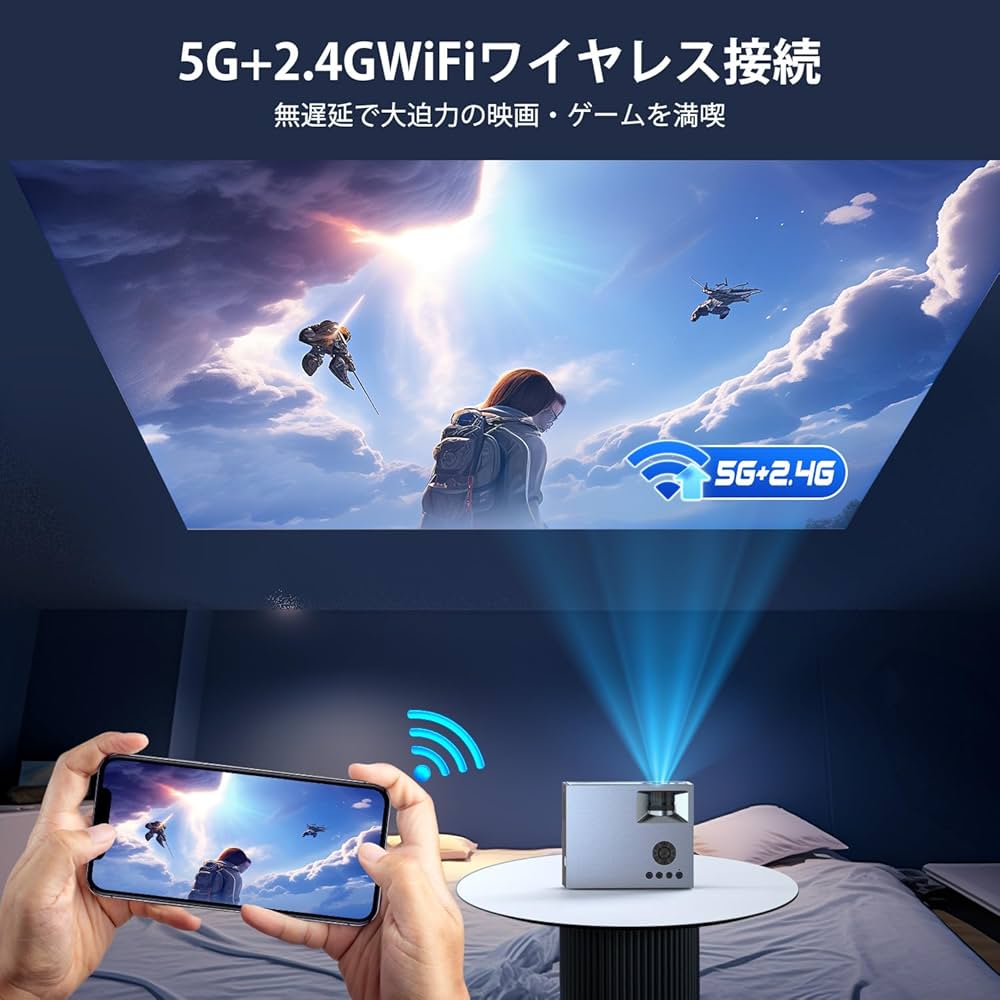Amazon.co.jp: 【5G WiFi&Bluetooth5.3】OWNKNEW プロジェクター 小型