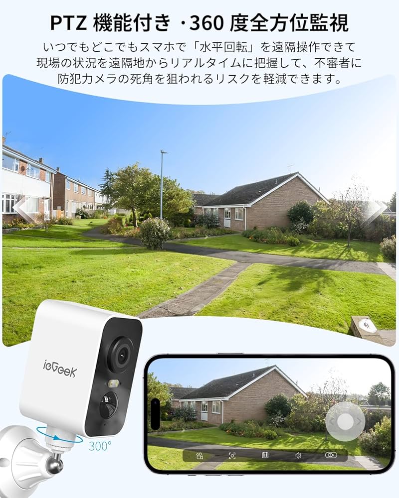 Amazon.co.jp: 【強力マグネット式設置・300°首振り・高効率ソーラー