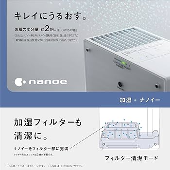 Amazon | パナソニック 加湿器 気化式 ナノイー搭載 ~14畳 ミスティ