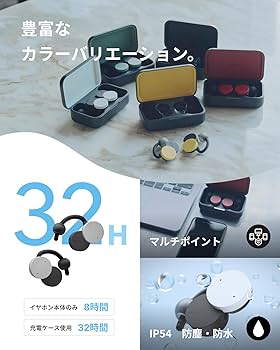 Amazon.co.jp: nwm (ヌーム) オープンイヤー型 完全ワイヤレス 耳