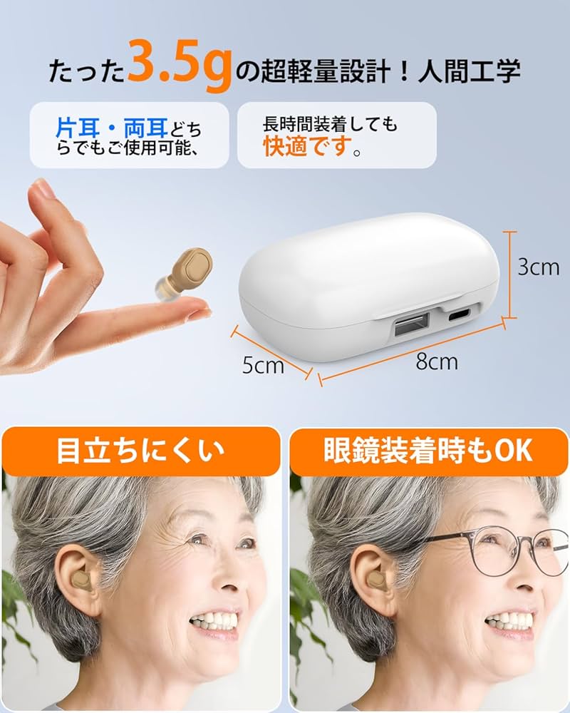 Amazon.co.jp: 集音器 高齢者 しゅうおんき【2025年革新型・4段階音量