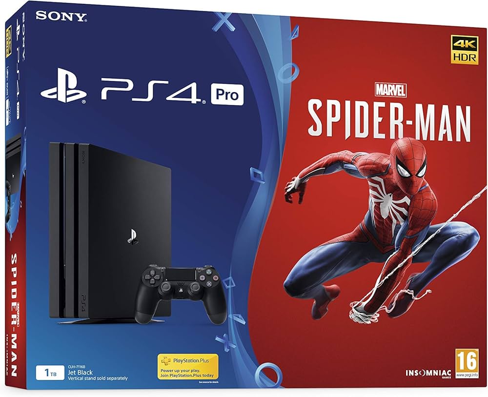 Amazon.com: Sony Playstation Pro 1TB Console & Marvel's Spiderman