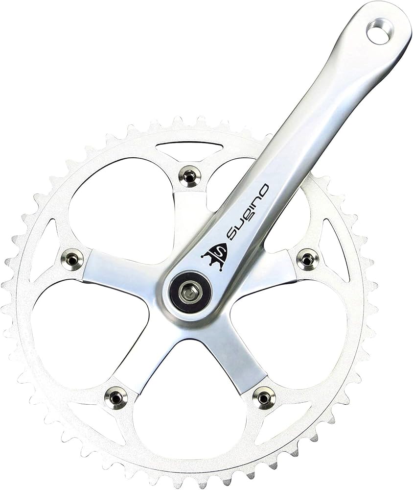 Amazon | Sugino(スギノ) RD4 TRACK SILVER 50T 170mm クランクセット