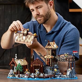 LEGO 21343 Ideas Viking Village Building Kit for Adults, Large Set