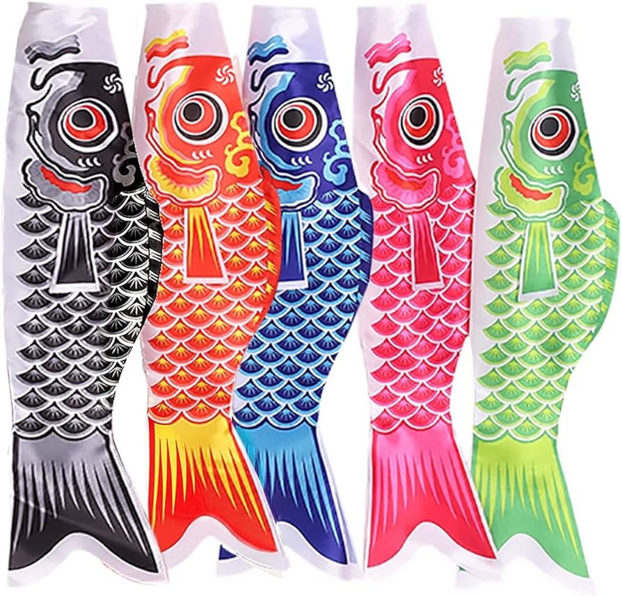 Amazon | 鯉のぼり こいのぼり 5色セット 40cm 鯉 のぼり ベランダ用