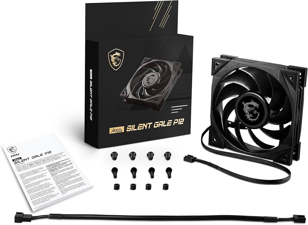 Amazon.co.jp: MSI MEG SILENT GALE P12 PCケースファン 12cm FN1628