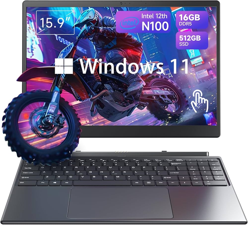 Amazon.co.jp: Akocrsiy 2024 2イン1 タッチスクリーンノートパソコン