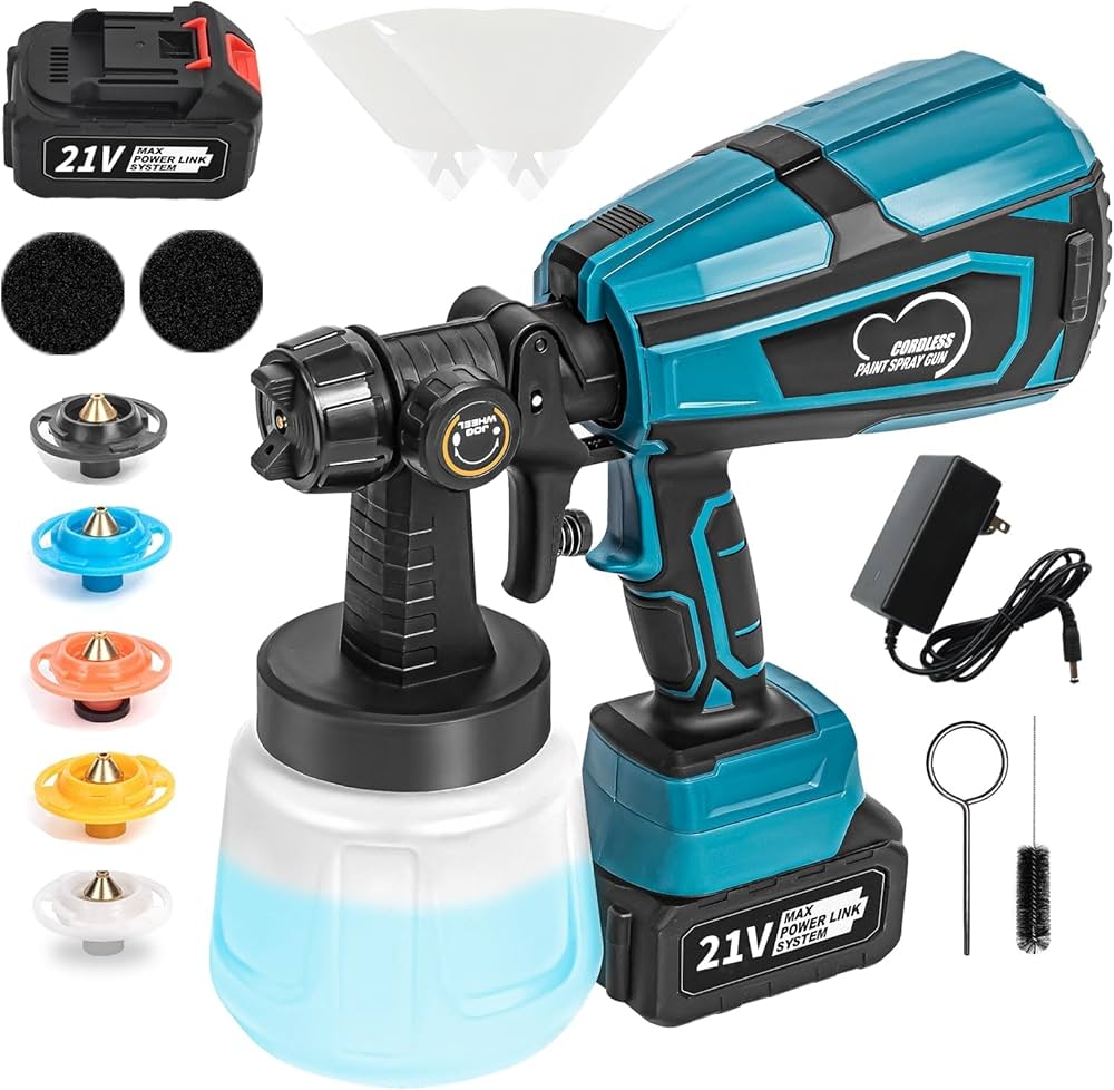 Amazon | 電動 コードレススプレーガン 電動式スプレーガン マキタ 18V