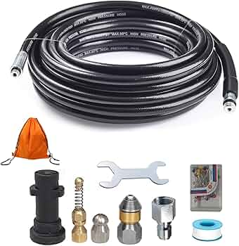 Amazon.co.jp: PakOne 新型ねじれ防止ケルヒャーホース 高圧洗浄機交換