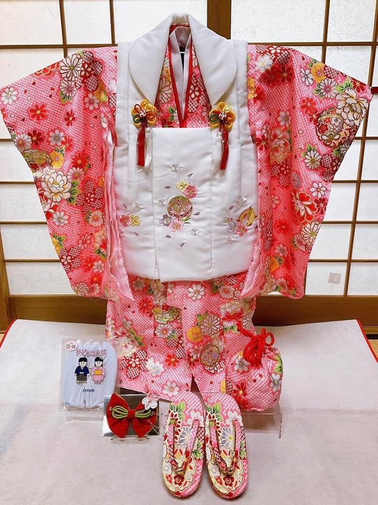 Amazon | 子ども 七五三 3歳 被布着物 ひな祭り お雛様 品 | ひな道具