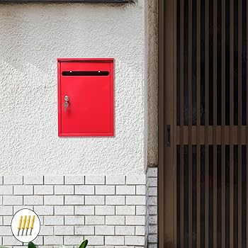 Amazon.co.jp: STARTIST 金属製郵便ポスト 壁掛け郵便受け アパート 大