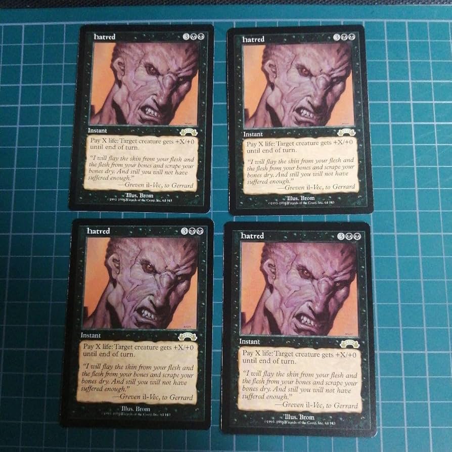 Amazon.co.jp: MTG 憎悪 Hatred EXO 英語版 4枚分 : おもちゃ