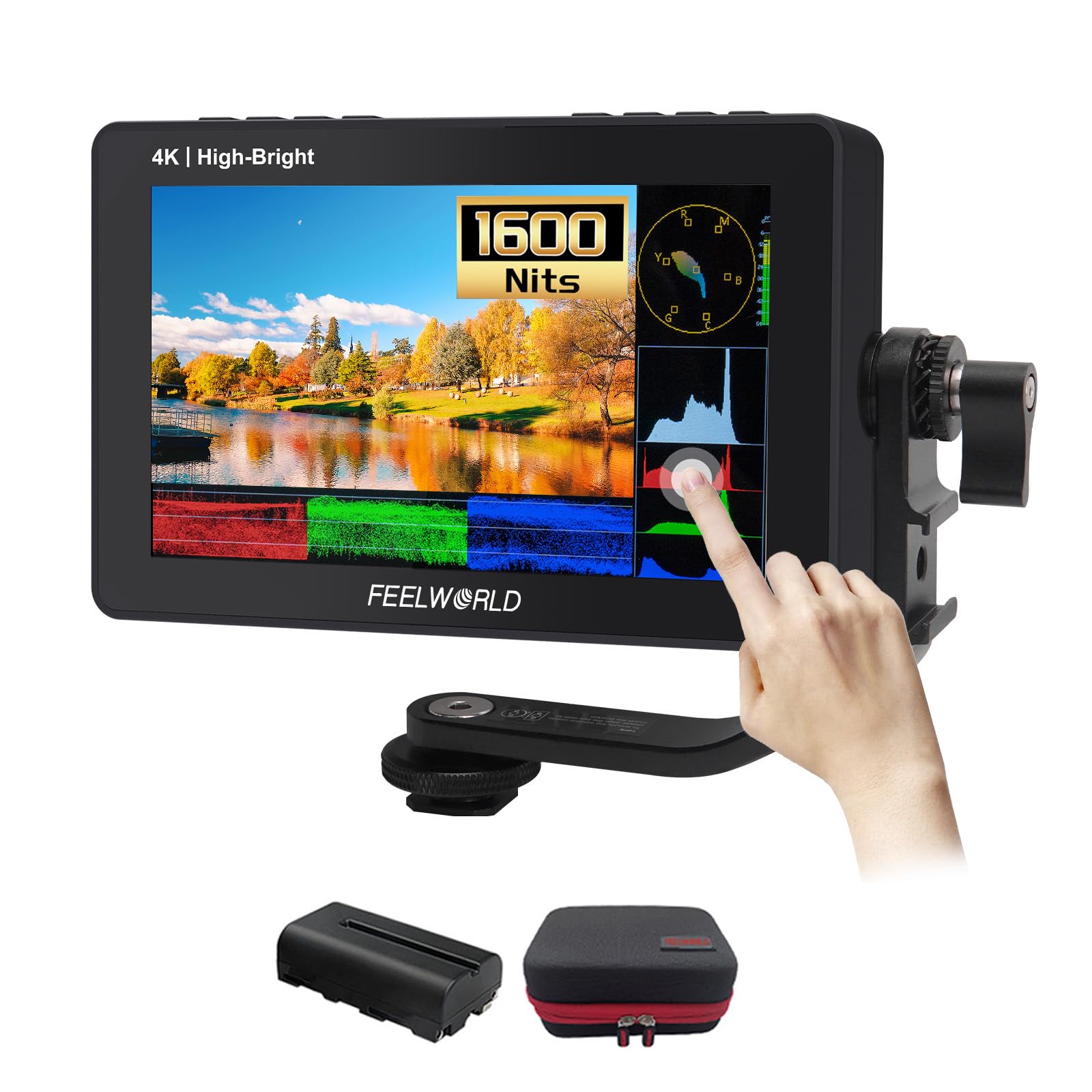 Amazon | FEELWORLD F5 Pro X 5.5インチ タッチ式 フィールドモニター