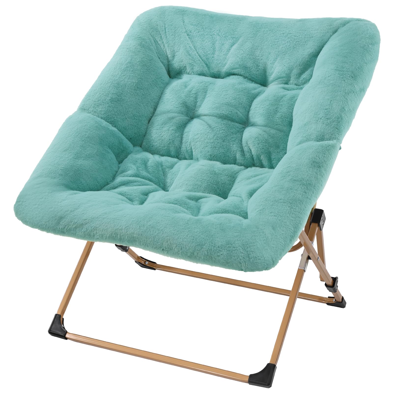 Amazon.com: OAKHAM Comfy Chair for Adults, Soft Faux Fur Folding