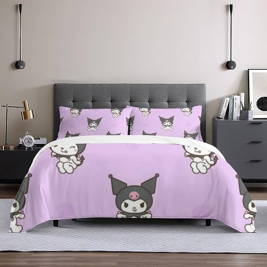 Amazon｜クロミ ちゃん 布団カバー ダブル 3点セット 寝具セット 布団