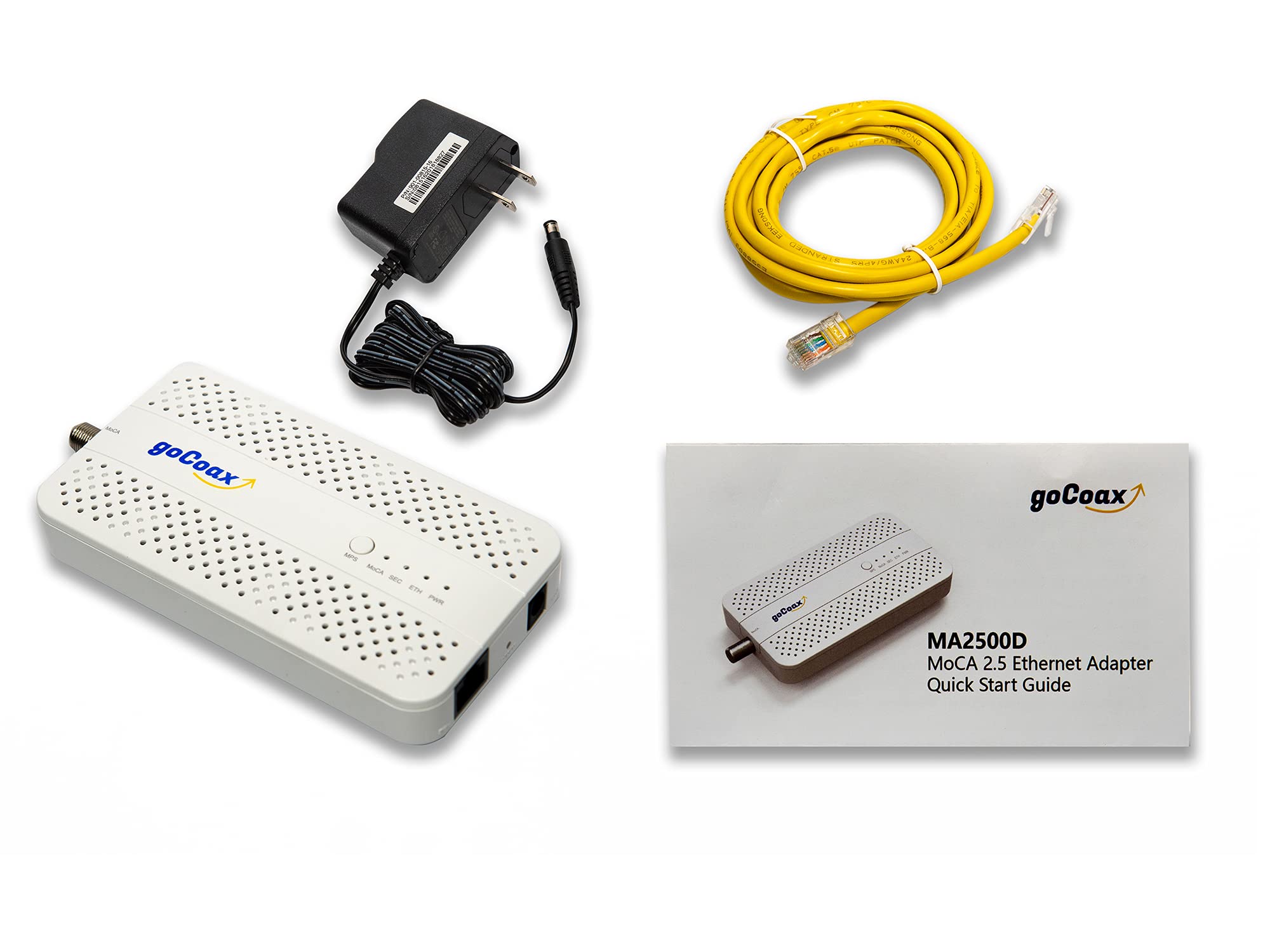Amazon.com: goCoax MoCA 2.5 Adapter with 2.5GbE Ethernet Port