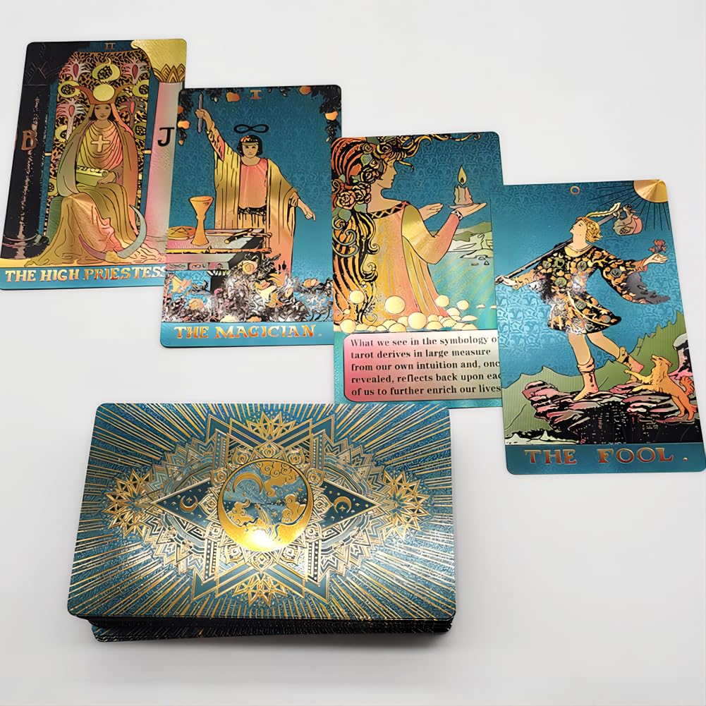 Amazon.co.jp: MSTRCORA 絶妙な金箔タロットカード - 高級タロット