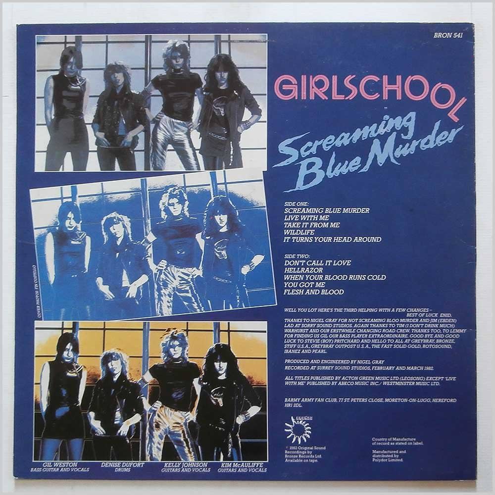 Amazon.com: Screaming Blue Murder [LP]: CDs & Vinyl