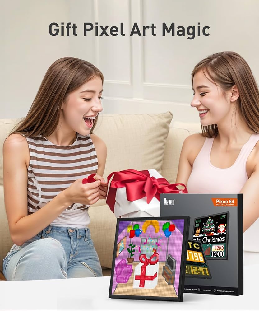 Amazon.com : Divoom Pixoo-64 - WiFi Pixel Cloud Digital Frame with