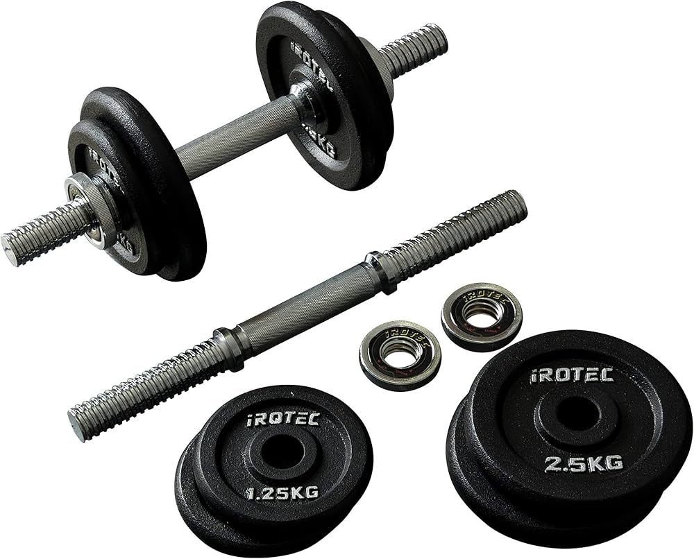Amazon | IROTEC（アイロテック） アイアンダンベル 20KG セット 片手