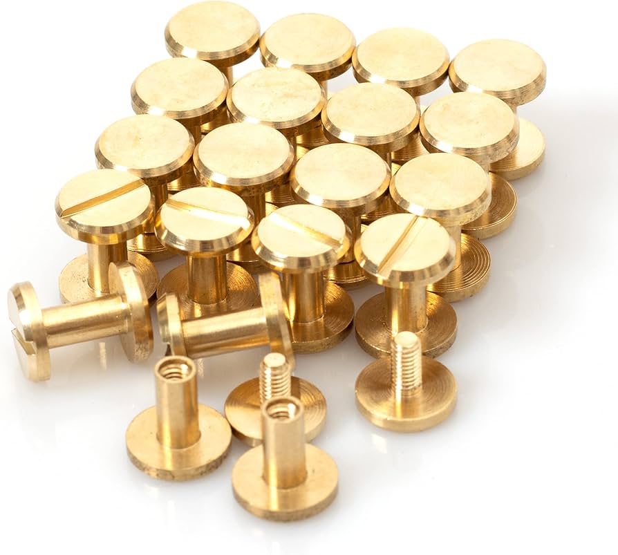 Amazon.co.jp: シカゴスクリュー 20個入り 10×4×8mm 真鍮組ネジ