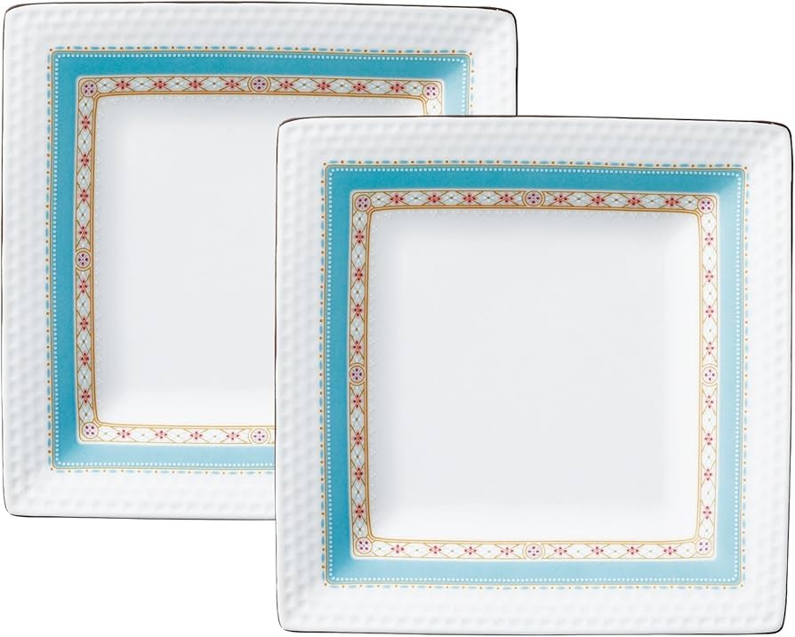 Amazon.co.jp: Noritake ノリタケ スクエア プレート ( ペアセット