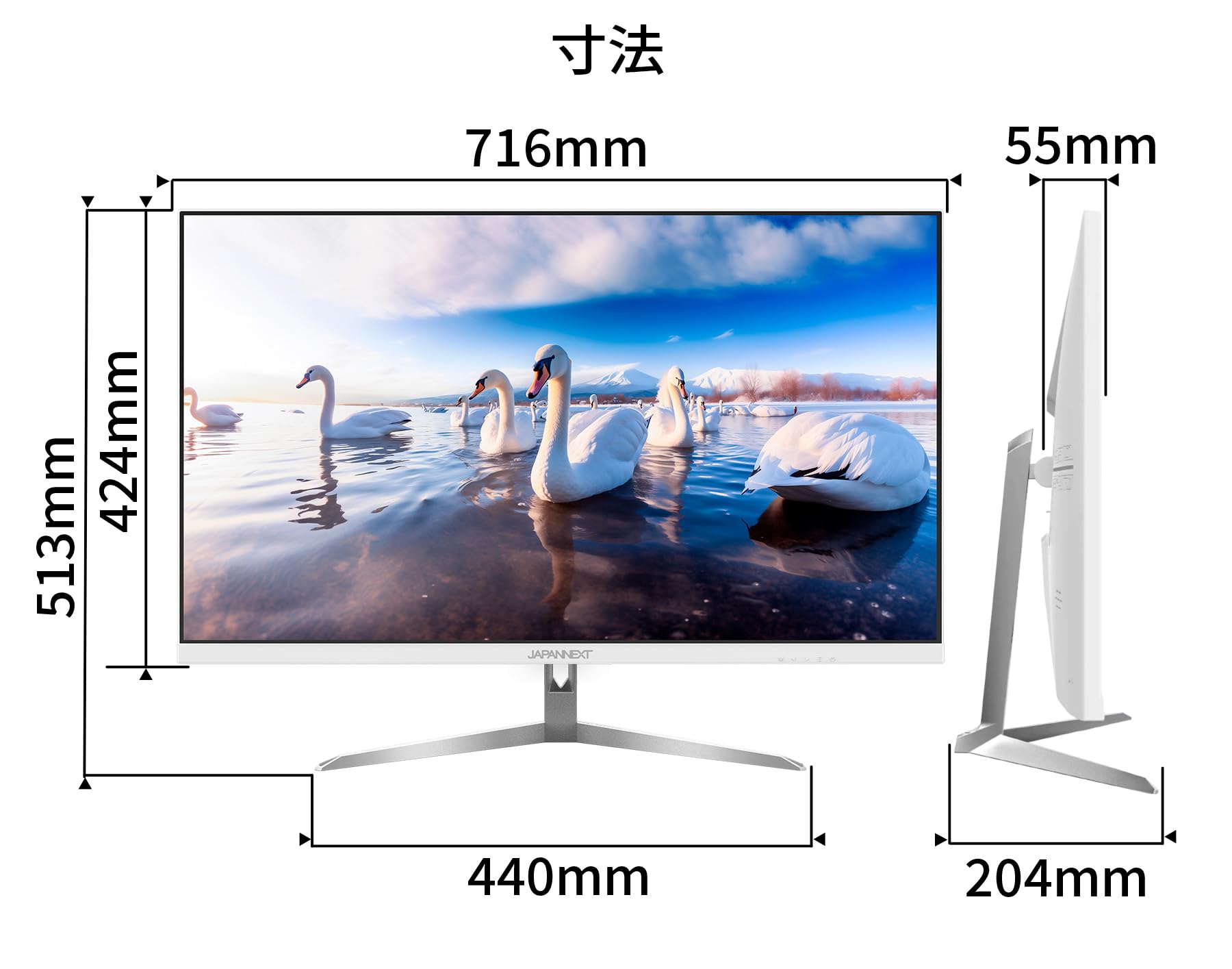 Amazon.co.jp: JAPANNEXT 31.5インチ モニター 4K UHD 3840x2160解像度