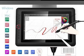 Amazon.co.jp: XPPen 液タブ 液晶タブレット 13.3インチ フル