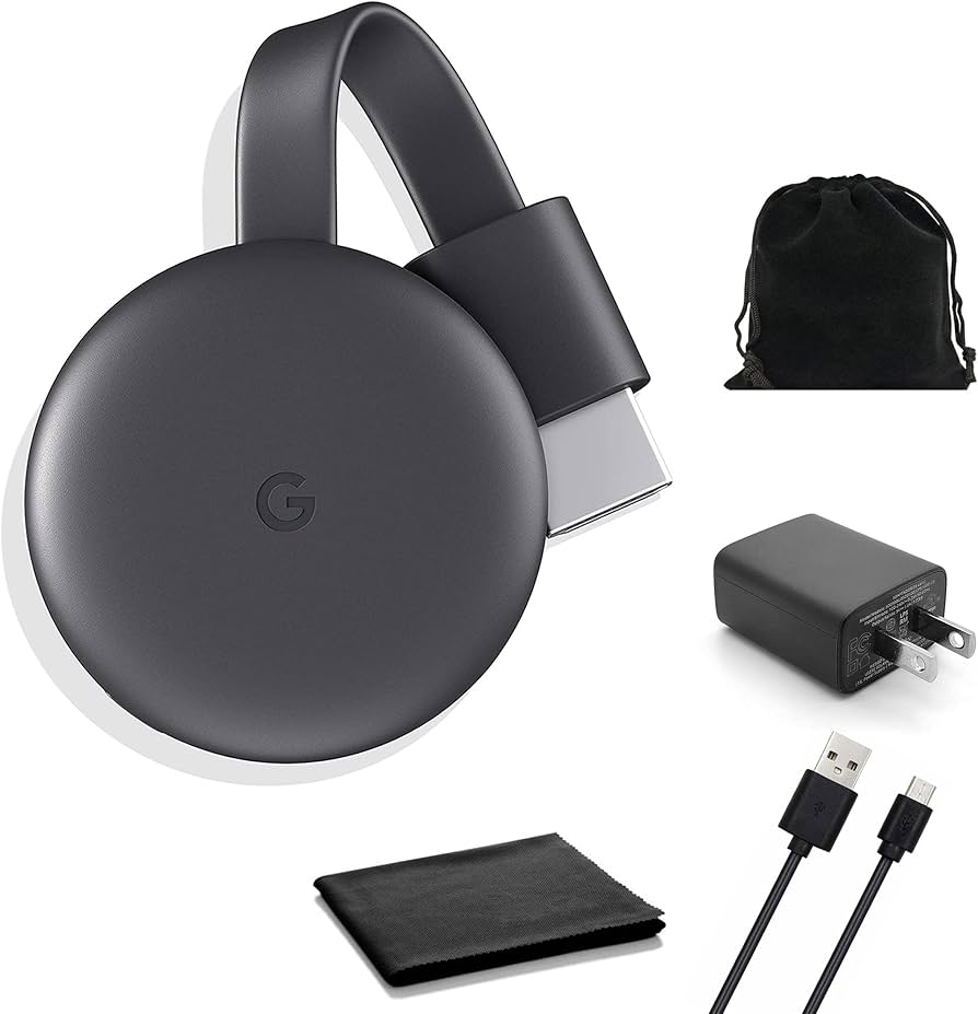 Amazon | Google Chromecast - Streaming Device with HDMI Cable