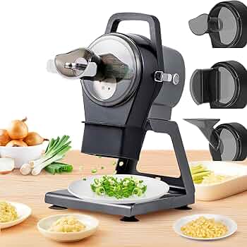 Amazon.co.jp: 電動野菜ダイサー、業務用食品細断切断機、3つの入口