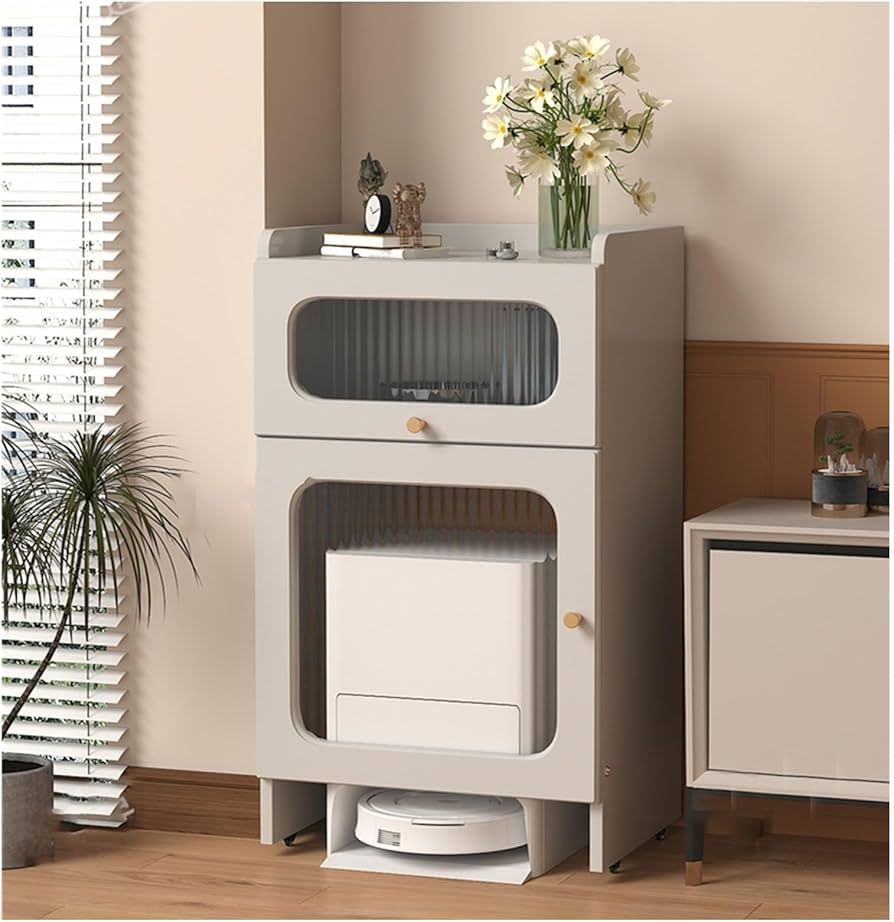 Amazon.co.jp: ロボット掃除機収納ラック 木製スタンド 隙間収納 収納