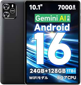 Amazon.co.jp: タブレット 10インチ 【Android 16 Gemini AI搭載