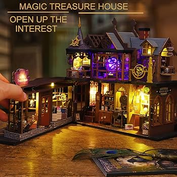 Amazon | Cjeuxnr DIY ドールハウスキット 3D 木製 手作り 城 マジック