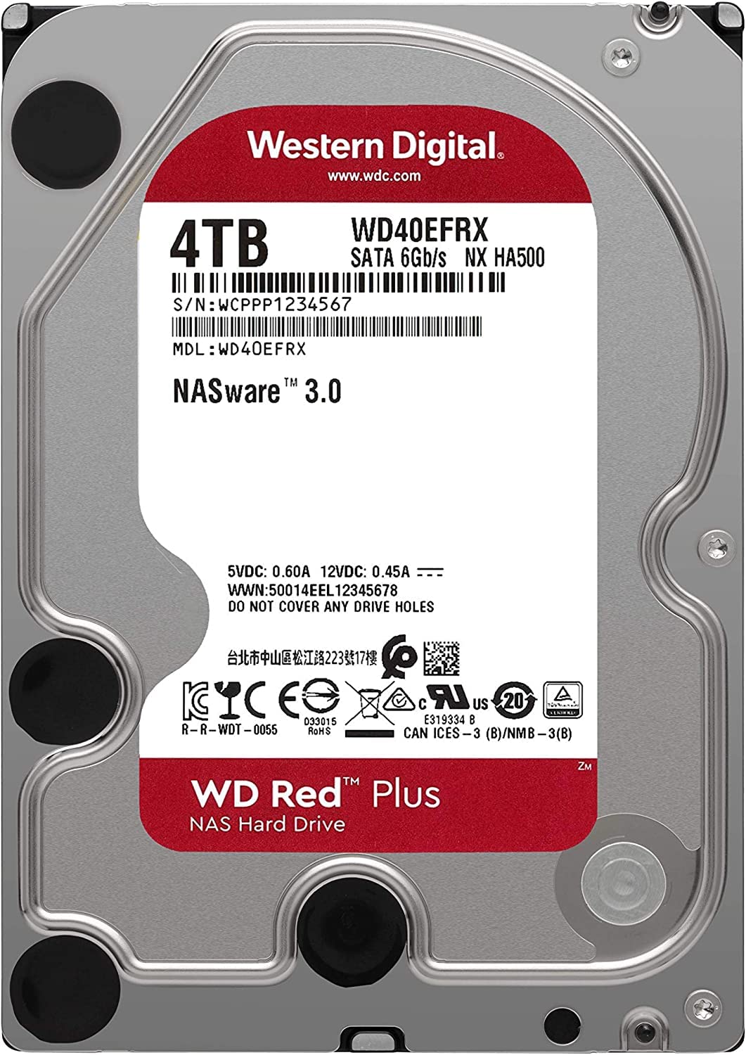 Amazon | Western Digital WD Red WD40EFRX 4TB。 | WD | 内蔵
