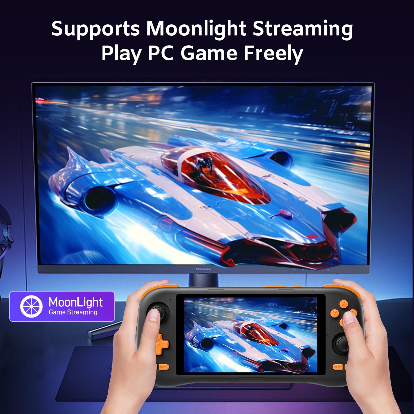 Amazon | kinhank K56 レトロハンドヘルドゲーム機 7000以上のゲームに