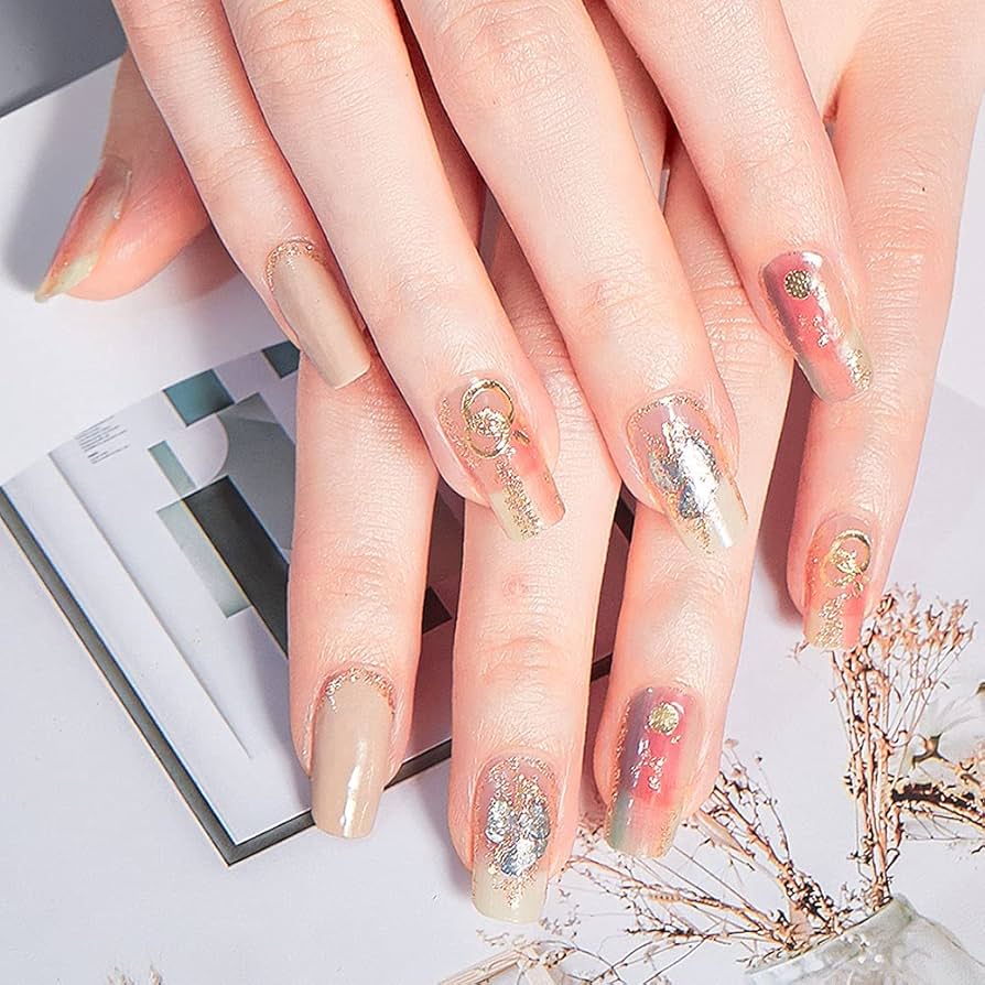 Amazon.co.jp: HERAXI ネイルシール 手の爪 20Pcs 爪やすり付き ネイル