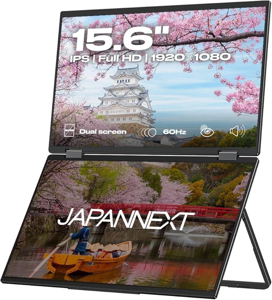 Amazon.co.jp: JAPANNEXT 15.6インチ IPSパネルx2搭載 フルHD