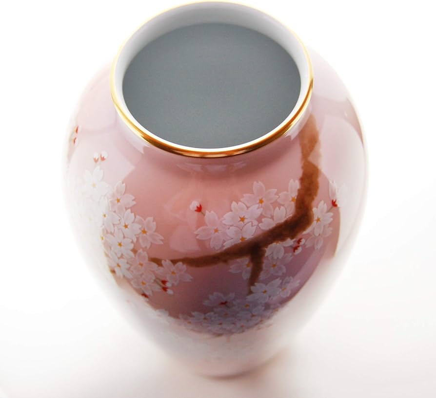 Amazon.co.jp: 香蘭社 花瓶 吉野桜 ピンク 27.8cm 1142-NNO91 個
