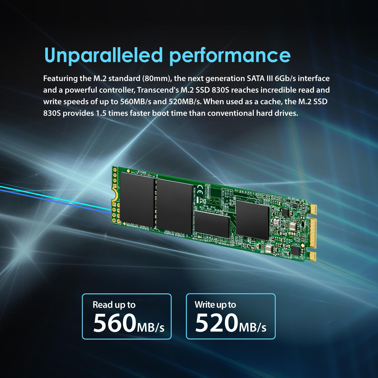 Amazon.com: Transcend MTS830 256GB M.2 2280 SATA III SSD with Dram