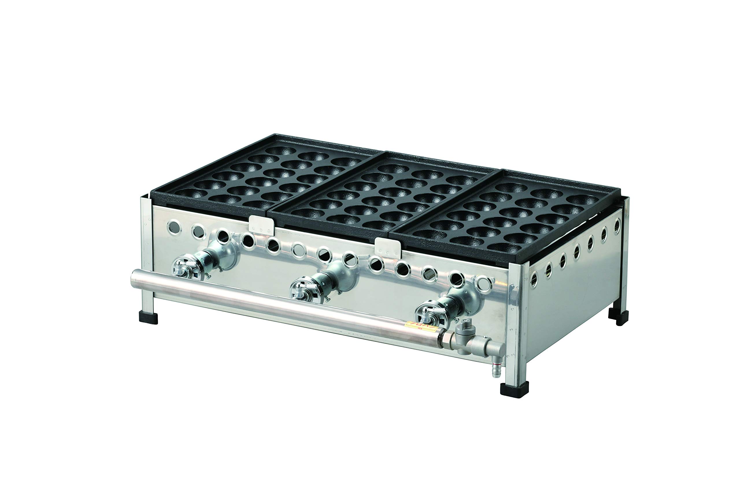 Amazon | IKK たこ焼 18穴×3連 鉄鋳物 183SH LPガス | IKK伊東金属