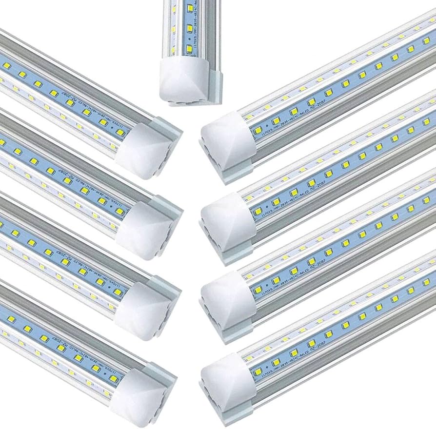 Amazon | 【odmily】110形 一体型LEDライト240cm V字形透明カバー 器具