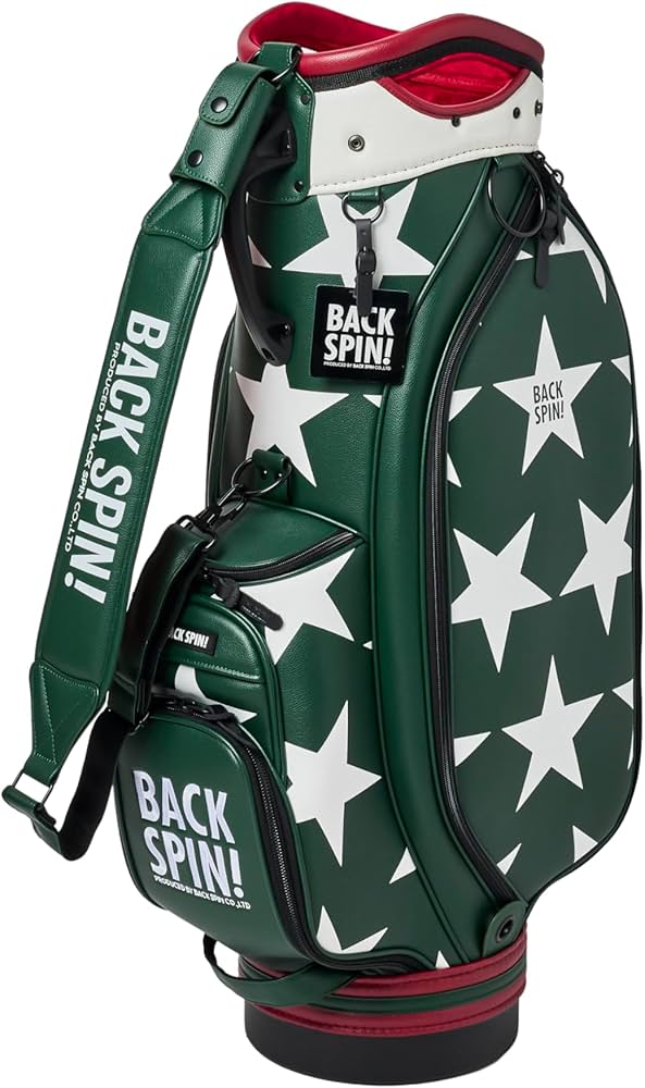 Amazon | ゴルフバック キャディバッグ【正規品】BACK SPIN! STAR PU