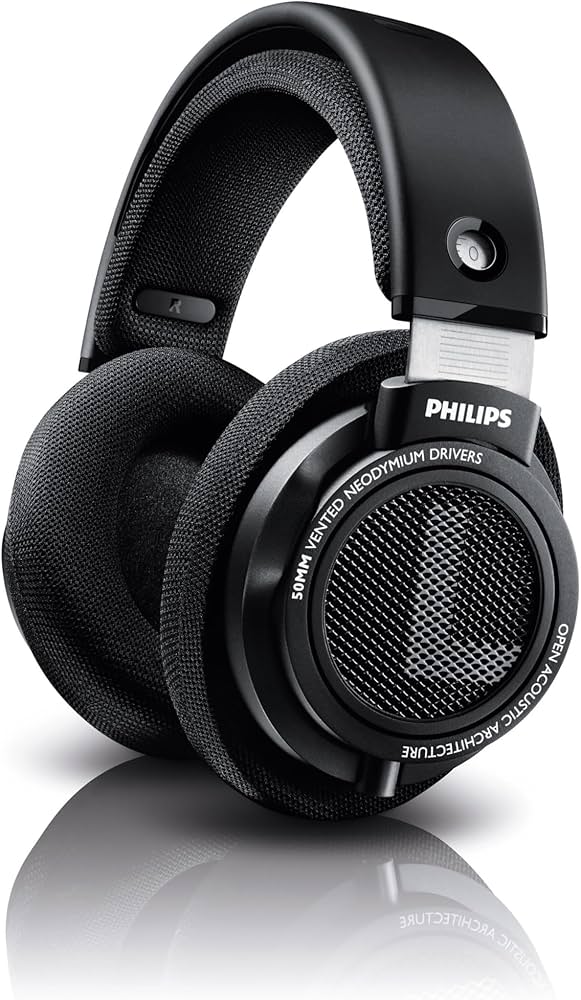 Philips SHP9500 Hifi Precision Stereo Over-Ear Headphones (Black