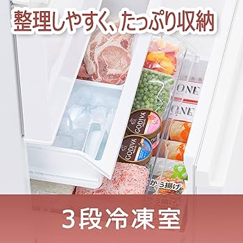 Amazon | 東芝 冷蔵庫 幅60㎝ 356L グレインホワイト GR-T36SC (WT) 3