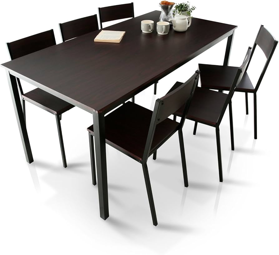 Amazon｜LOWYA ロウヤ ダイニングテーブルセット ダイニングセット 6人