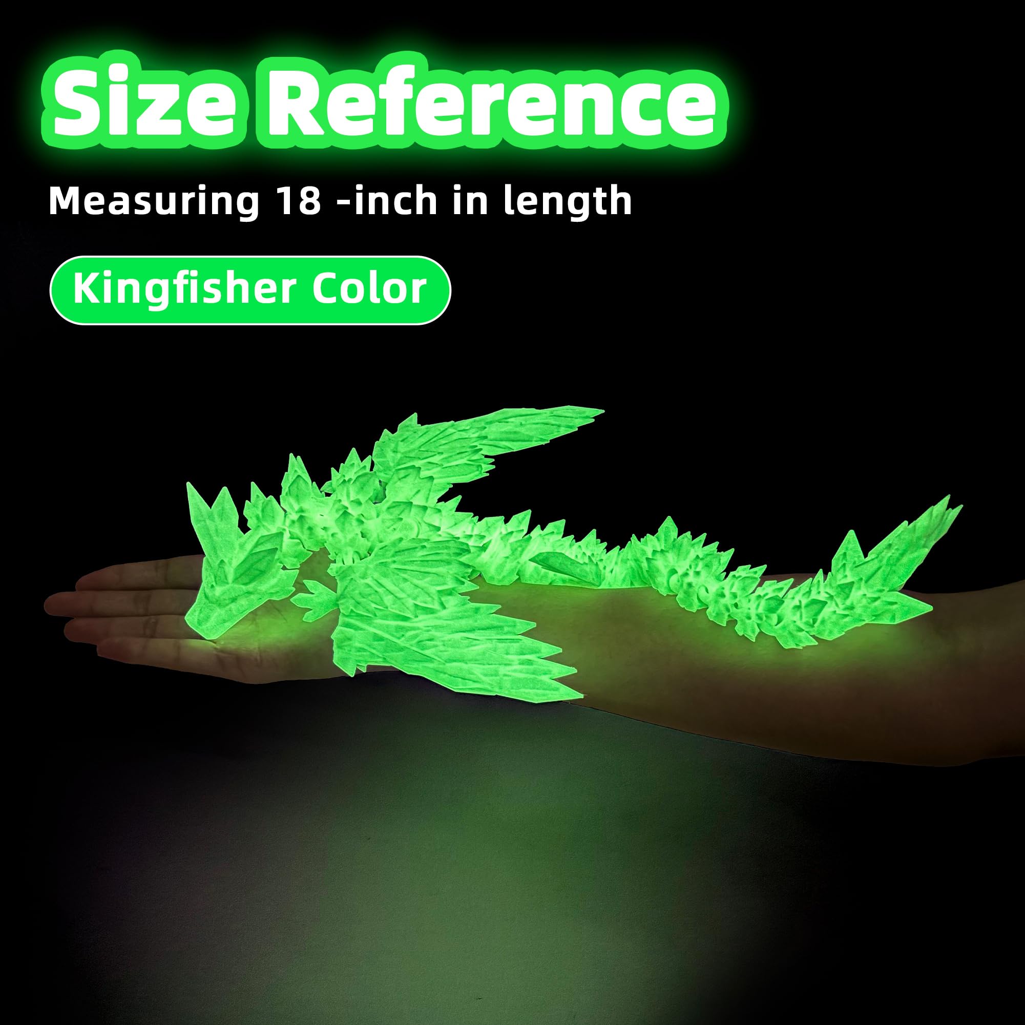 Amazon.com: Flavery 3D Printed Dragon - 18 inch Flying Articulated