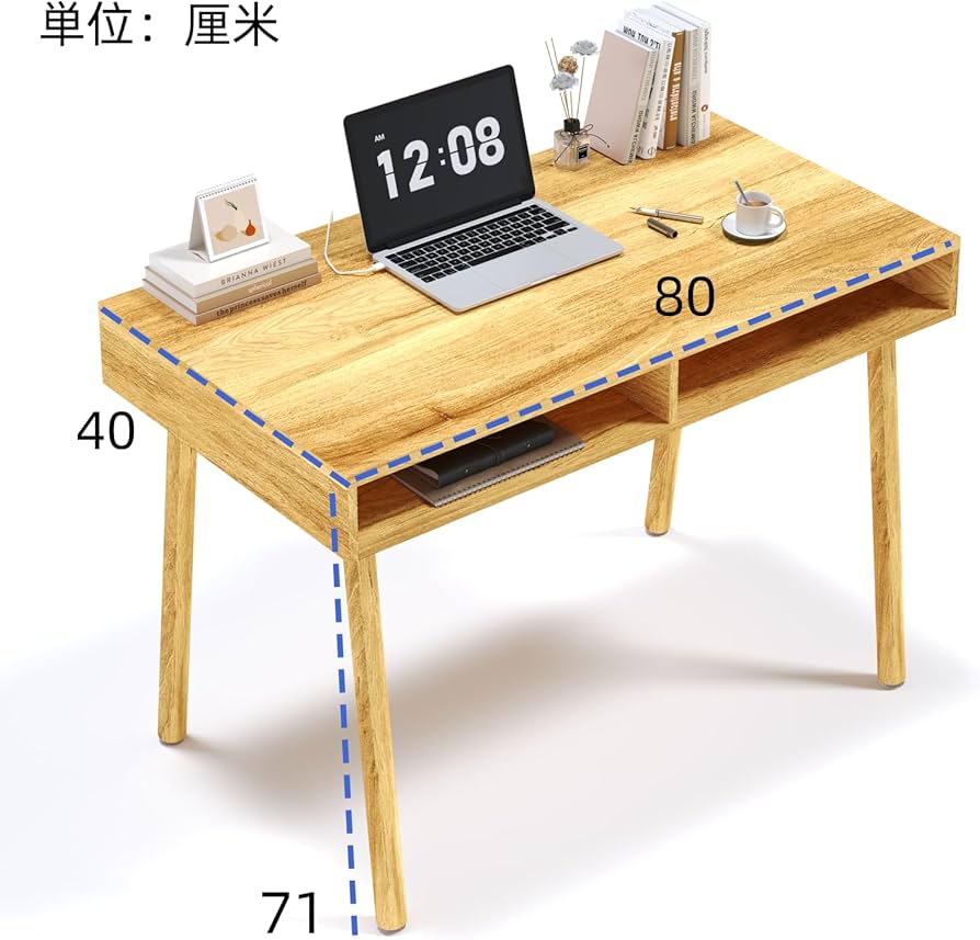 Amazon | ZXD デスク パソコンデスク 勉強机 木製 机 幅80cm PCデスク