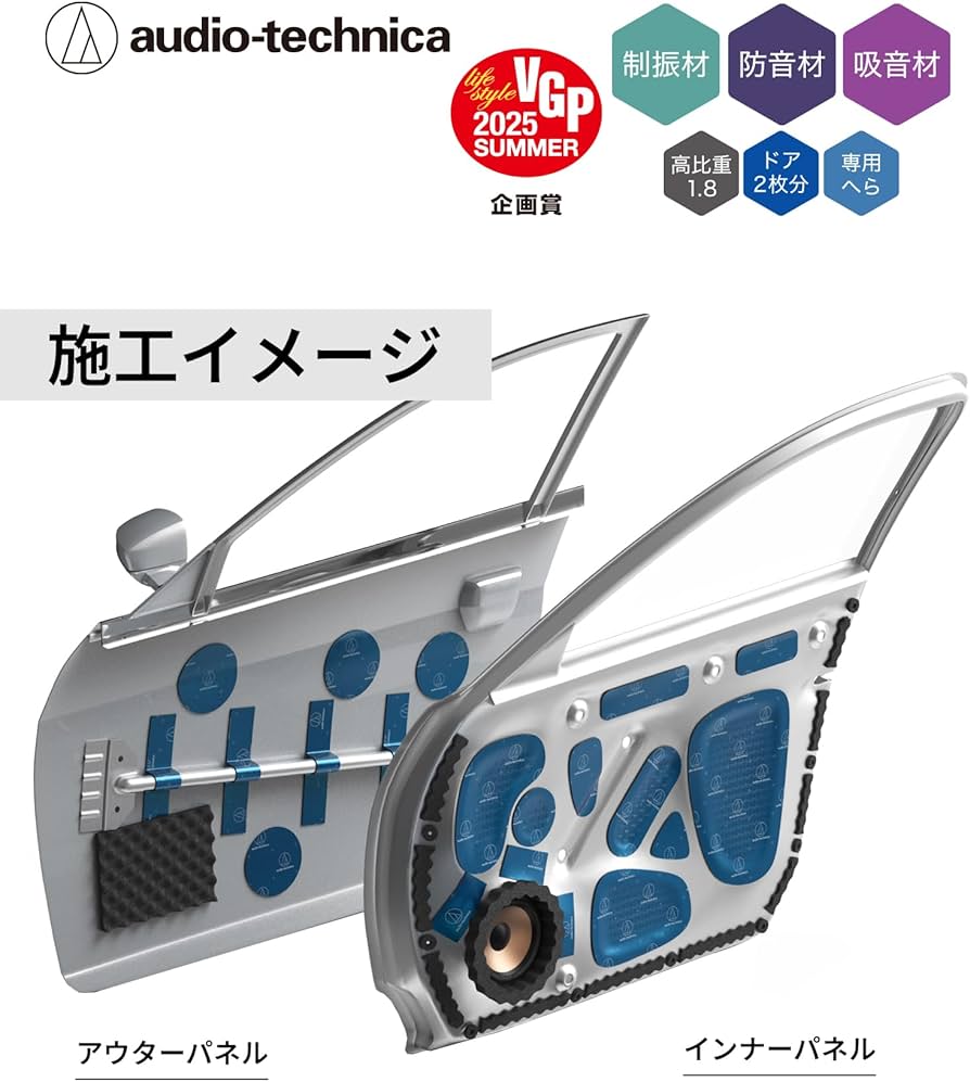 Amazon.co.jp: オーディオテクニカ AT-AQ405 ドアチューニングキット