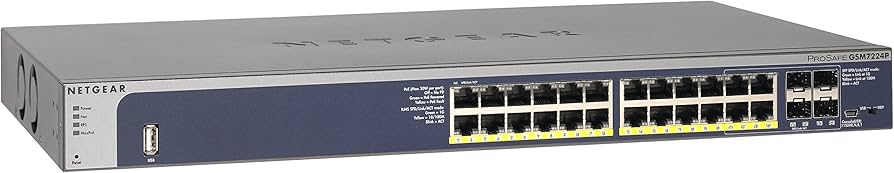 Amazon.com: NETGEAR ProSAFE M4100-24G-POE+ 24-Port Gigabit Managed